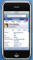 iPhone Facebook