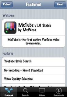 Native iPhone Application - MxTube