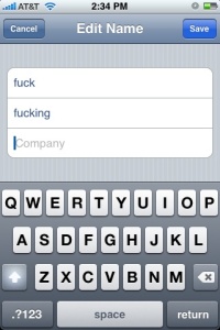 Teach your iPhone to swear