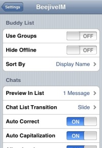 Awesome Instant messaging iPhone app - BeejiveIM