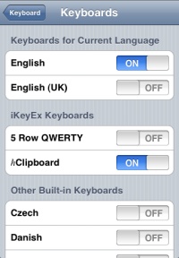 Jailbreak App - 5-Row QWERTY Keyboard