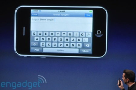 iPhone firmware 3.0 - SMS - Landscape mode