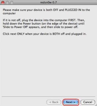 Jailbreak iPhone on OS 3.0 using redsn0w for Mac