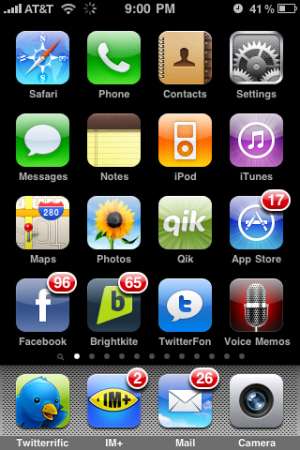 11 iPhone home screens