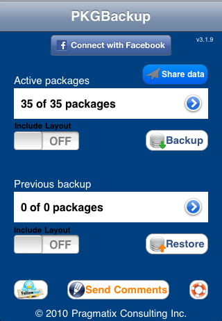 How to backup cydia packages with pkgbackup