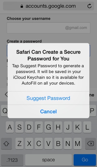 icloud keychain safari password generation