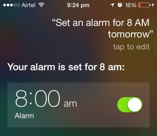 Rise and shine on time with Siri