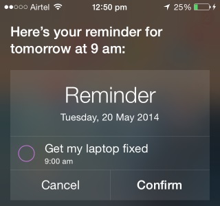 Siri can list all your reminders so you can see your tasks at-a-glance