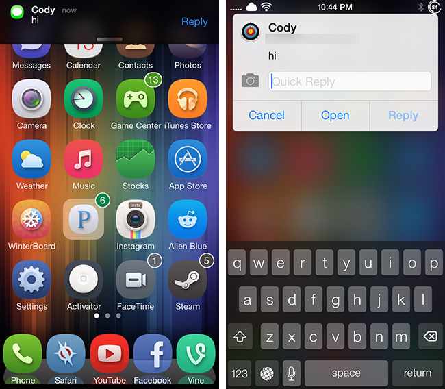 iOS 8 Actionable Notifications