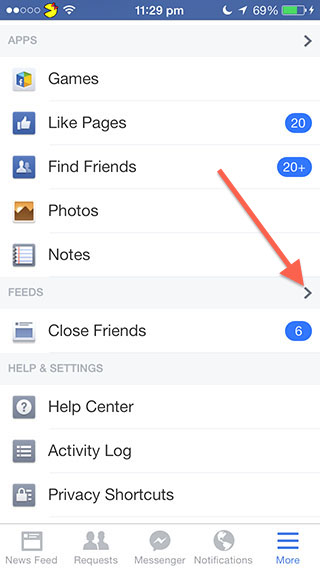 Facebook Most Recent Newsfeed - Settings