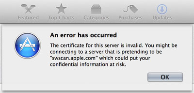 mac app store os x error