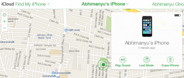 Use iCloud's Find My iPhone feature to locate your phone on a map