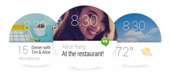 android wear interface