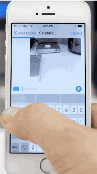 iOS 8 Messages - Send Photos