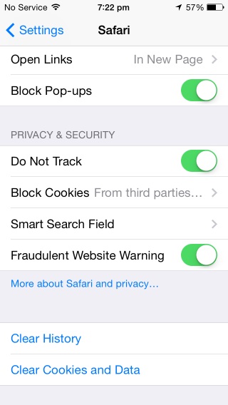 Enable these settings for Safari, for worry-free mobile browsing