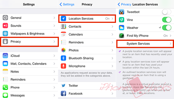 How to disable Frequent Locations on iPhone copy