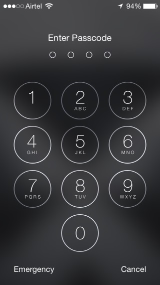 Protect your iOS device with a Passcode