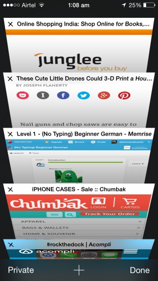 Safari is a good basic browser that syncs with iCloud