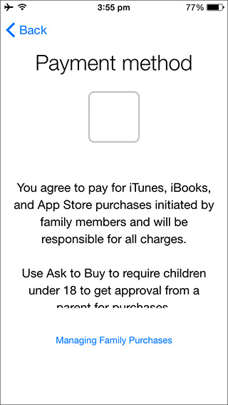 iOS 8 Family Sharing