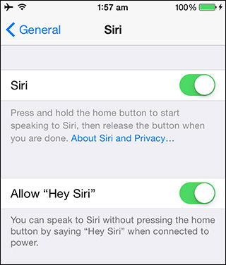 iOS 8 - Hey Siri