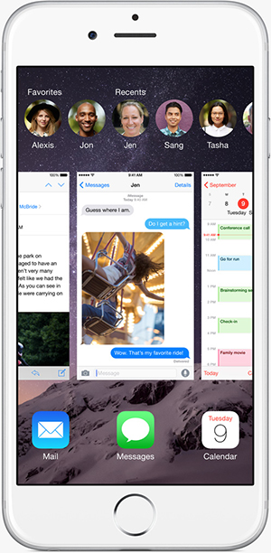 iOS 8 - recent contacts