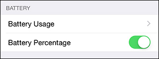 iPhone 6 Battery Percentage
