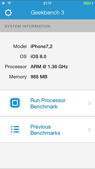 iPhone 6 - Geekbench 3.0