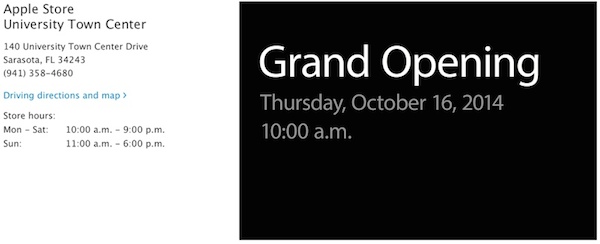 image Sarasota Apple Store opening