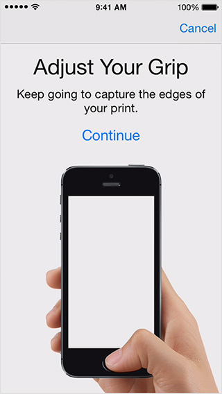 Set up touch ID - Capture edge