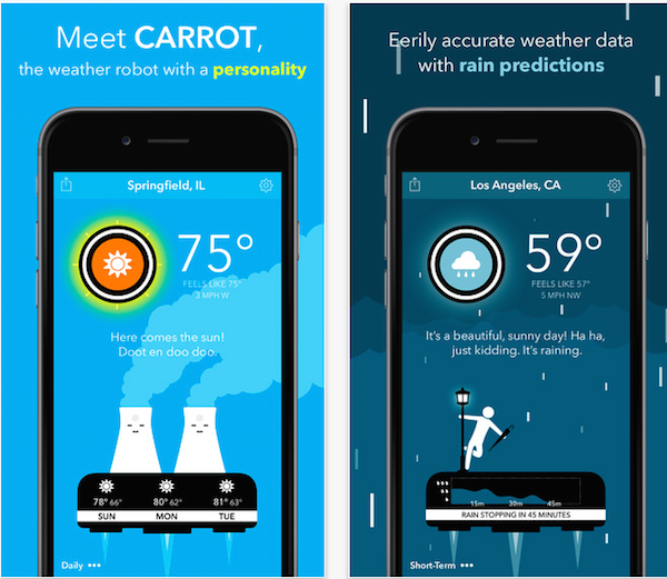 CARROT Weather app