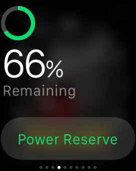 Apple Watch - battery remaining