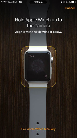 Apple Watch setup - automatic pairing