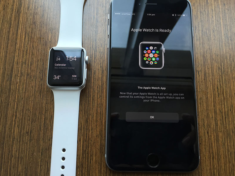 Apple Watch setup - complete