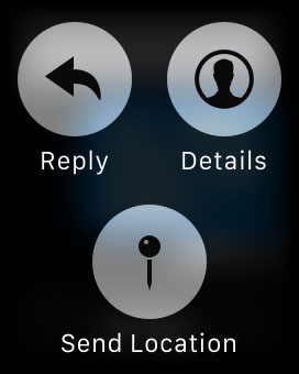 Apple Watch - Force Touch - Messages - Location