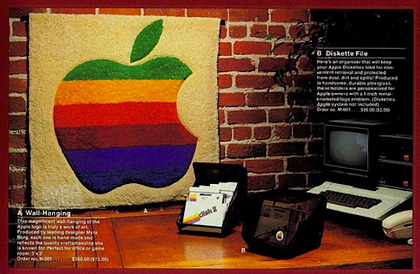 Apple logo wall hanging