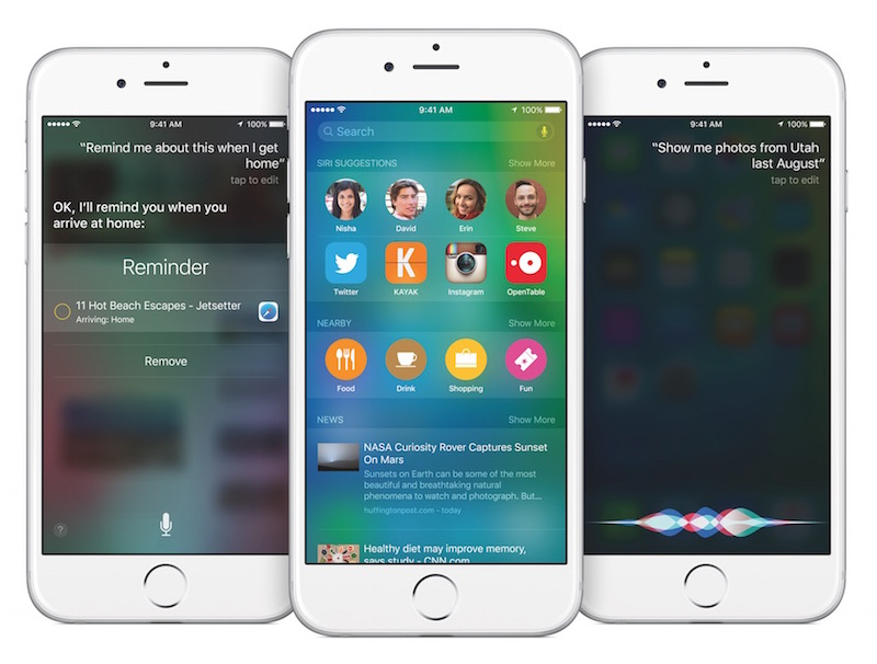 Proactive and Siri in iOS 9
