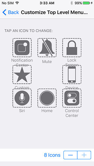 iOS 9 - Assistive touch