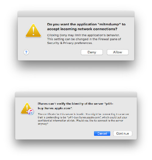 Apple Error Messages