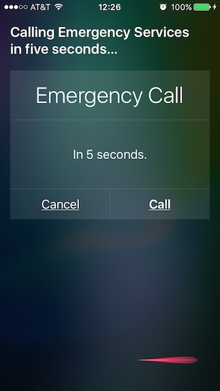 Emergency Call - Siri