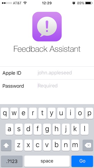 Feedback Assitant - Sign-in