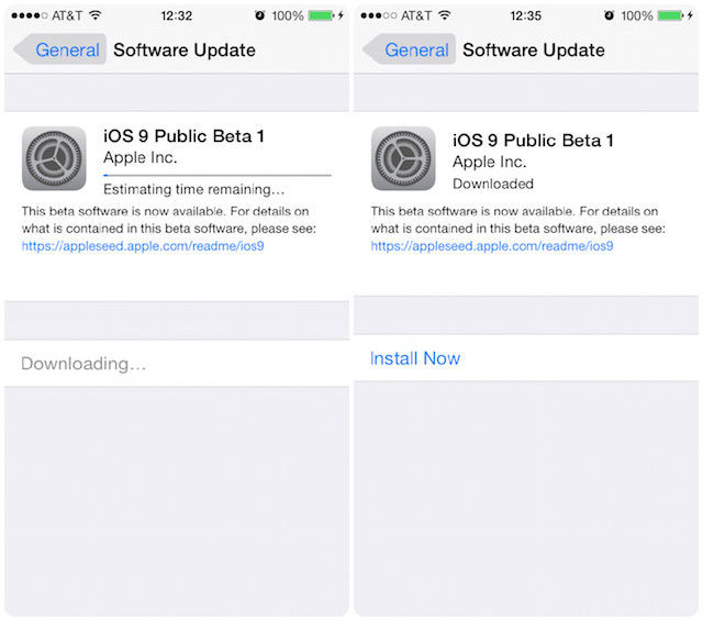 iOS 9 Beta - Install