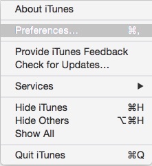 iTunes Preferences