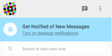WhatsApp web notifications