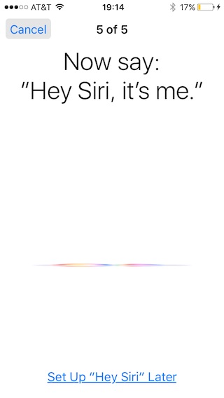 Hey Siri - Prompt