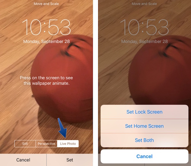 How to set and use Live Wallpapers on iPhone 6s