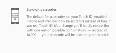 Six Digit - Passcode - Apple