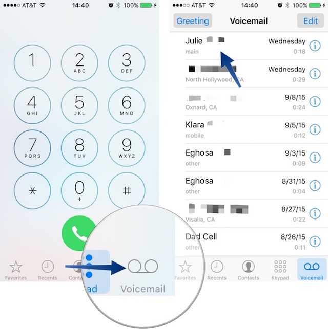 Voicemail - iPhone