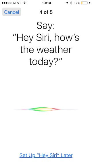 Weather - Siri Setup