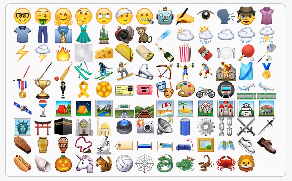 New emojis in iOS 9.1