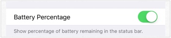 iPhone 6s - Battery Percentage